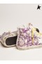 Golden Goose Francy LTD sneakers in canvas with floral pattern white yellow
