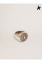 Golden Goose Timeless Jewelmates collection ring in antique silver color