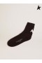 Golden Goose Black Star collection socks with contrasting white star black