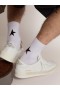 Golden Goose White Star collection socks with contrasting black star white