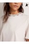 Golden Goose Golden collection T-shirt in white with cabochon crystals white