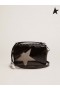 Golden Goose Star Bag made of black patent leather and silver glitter star Black