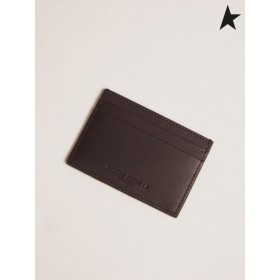 Golden Goose Star card holder in leather with studs Skin Color / Skin Color