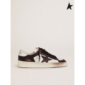 Golden Goose Stardan sneakers in black and white leather black white