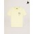 Golden Goose Pastel yellow Journey collection T-shirt with floral bouquet on the breast pocket yellow