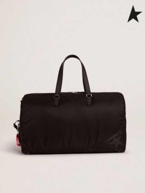 Ganso de ouro Viagem Duffle Bag duplo em nylon preto preto