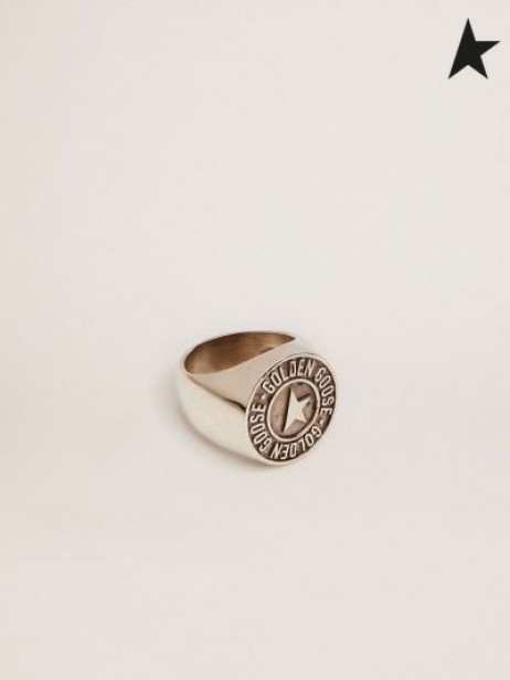 Ganso de ouro Atemporal Jewelmates coleção anel na cor prata antiga