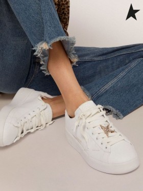 Ganso de ouro Estrelas Jewelmates coleção de bloqueio de laço com clipe na antiga cor de ouro com decorativos, cristais cor de ouro