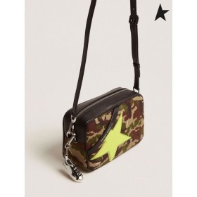 Ganso de ouro Camuflagem-impressão Estrelas Saco, amarelo fluorescente de Ganso de Ouro estrelas, com multa de brilho iridescente camuflagem amarelo Fluorescente