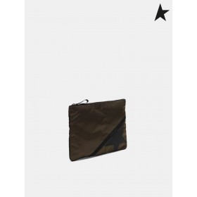 Ganso de ouro Grande militar de nylon verde Jornada bolsa Listras