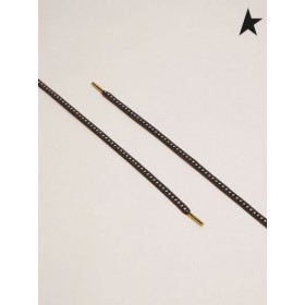 Ganso de ouro jeans cordões com estrelas brancas branco