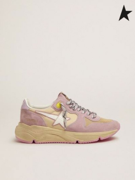 Golden Goose Pasztell rózsaszín sportcipő Egyetlen cipők fehér csillag pink fehér