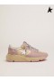 Golden Goose Pasztell rózsaszín sportcipő Egyetlen cipők fehér csillag pink fehér