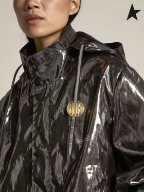 Golden Goose Játék EDT Kapszula kollekció windcheater a sötét ezüst színű