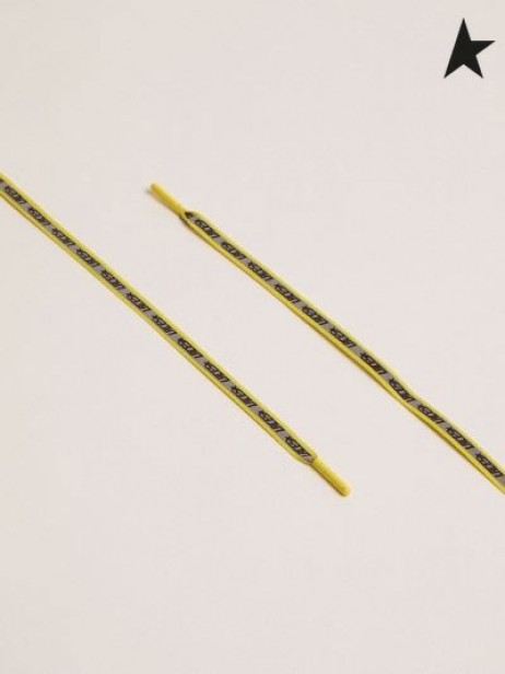 Órga Gé Grosgrain iallacha le machnamhach bhanna agus "Iallacha" priontáil buí