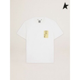 Órga Gé Bán Thuras a bhailiú T-léine le Órga Gé den chéad scoth a phriontáil ar an os comhair bán