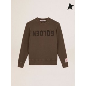 Órga Gé Órga a bhailiú sweatshirt le lógó i olóige glas le bponc cóireála Olóige glas