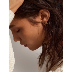 Goose Golden Star Jewelmates bailiúchán earrings graí i sean-óir dath