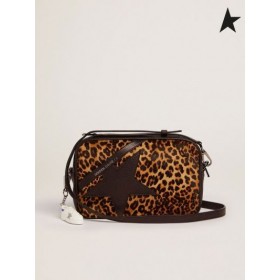 Órga Gé Réalta i Mála leopard-cló chapaillíní craiceann leopard Black