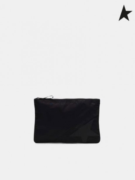 L'Oca d'oro di Grandi dimensioni in nylon nero da Viaggio sacchetto a Righe