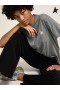 Golden Goose Melange grigio collezione Star T-shirt con stella d'oro sulla parte anteriore grigio