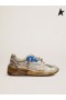 Golden Goose argento Papà-Star sneakers argento bianco blu