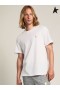 Golden Goose White Star collection T-shirt with star in gold glitter on the front white