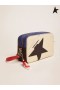 Golden Goose Star Borsa realizzata in pelle di ghiaia con black star, il Colore della Pelle
