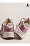 Golden Goose Fucsia Suola di Scarpe da Corsa LTD scarpe da ginnastica con bordi grezzi fucsia bianco