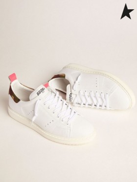 Golden Goose Starter sneakers con la mimetica scheda di tacco bianco camouflage