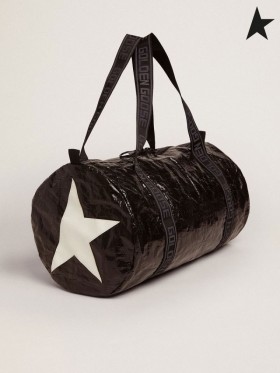 Golden Goose collezione Star nero bauletto laterale con stelle bianche nero
