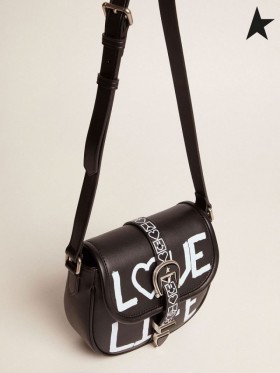 Golden Goose Piccola in pelle nera Rodeo Borsa con 