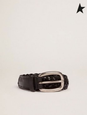 Golden Goose cintura in pelle nera nero