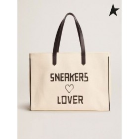 Golden Goose "Sneakers Lovers" Est-Ovest, in California, Sacchetto di caffè