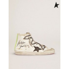 Golden Goose Francy Penstar LABORATORIO di sneakers con inserti in shearling nero e stella bianca