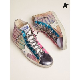 Golden Goose LAB Limited Edition zebra-stampa pony pelle Francy sneakers Colore della Pelle / Pelle Colore