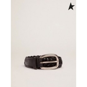 Golden Goose cintura in pelle nera nero