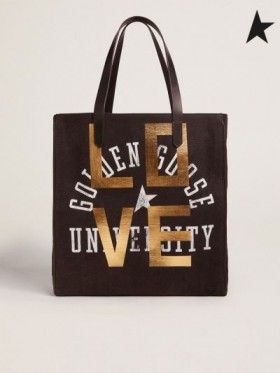 ゴールデング、北-南カリフォルニアバッグ"愛"黒印刷