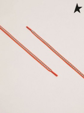 ゴールデングースネオンオレンジの反射レースと星のオレンジ