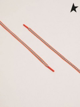 ゴールデングースネオンオレンジの反射レースと星のオレンジ