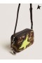 Golden Goose Kamuflasje-print-Stjerners Bag, fluorescerende gul Golden Goose stjerne med fine iriserende glitter kamuflasje Fluorescerende gul