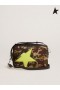 Golden Goose Kamuflasje-print-Stjerners Bag, fluorescerende gul Golden Goose stjerne med fine iriserende glitter kamuflasje Fluorescerende gul