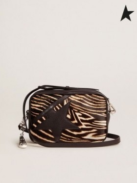 Golden Goose Stjerners Bag laget av zebra print ponni-effekt skinn Hud Farge