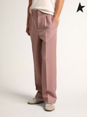 Golden Goose Blek lilla Reise samling wide-leg bukser Blek Lilla