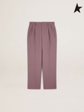 Golden Goose Blek lilla Reise samling wide-leg bukser Blek Lilla