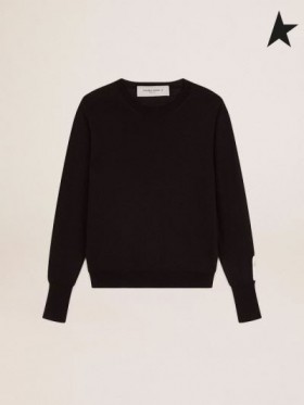 Golden Goose Golden samling round-hals genser i svart ull svart