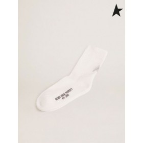 Golden Goose Hvite sokker med crystal star på baksiden hvit