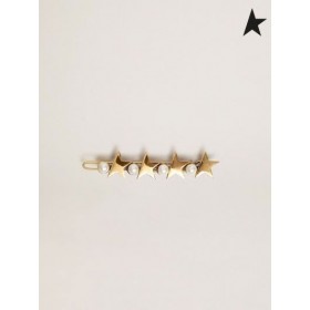 Golden Goose Arv Jewelmates samling blonder lås i gamle gull farge med dekorative perler hvitt gull farge