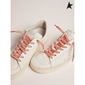 Golden Goose neon oransje reflekterende blonder med stjerner oransje