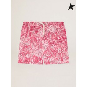 Golden Goose Elvis Golden Resort Capsule collection boksere i vintage red med kontrast hvit toile de jouy-print-rød